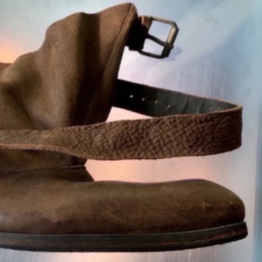 Rare Denmark 🇩🇰 Royal Republiq Distressed Ankle Buckle Boots - Picture 14 of 16